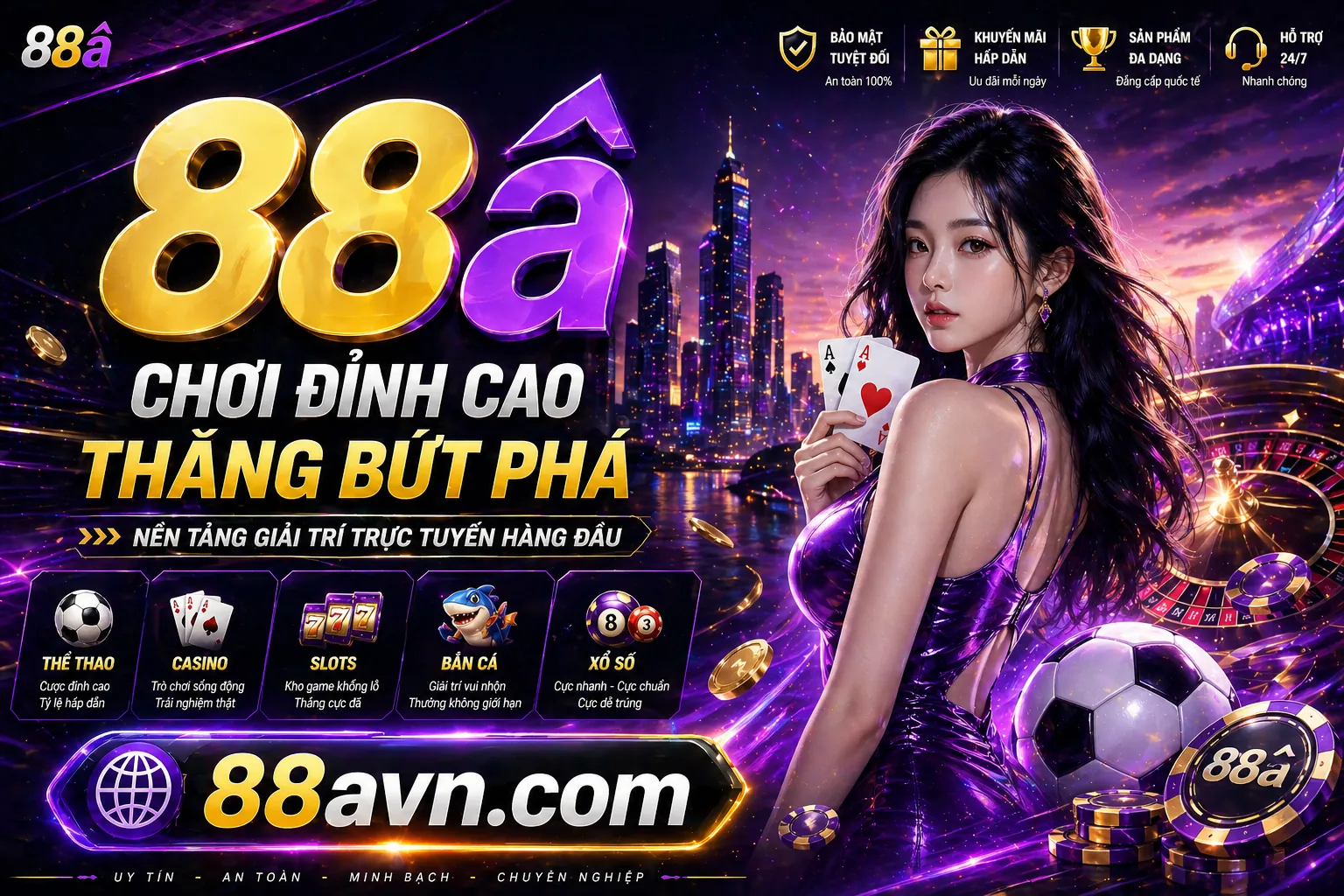 Hình ảnh tổng quan về nền tảng cá cược trực tuyến 888slot nhà cái